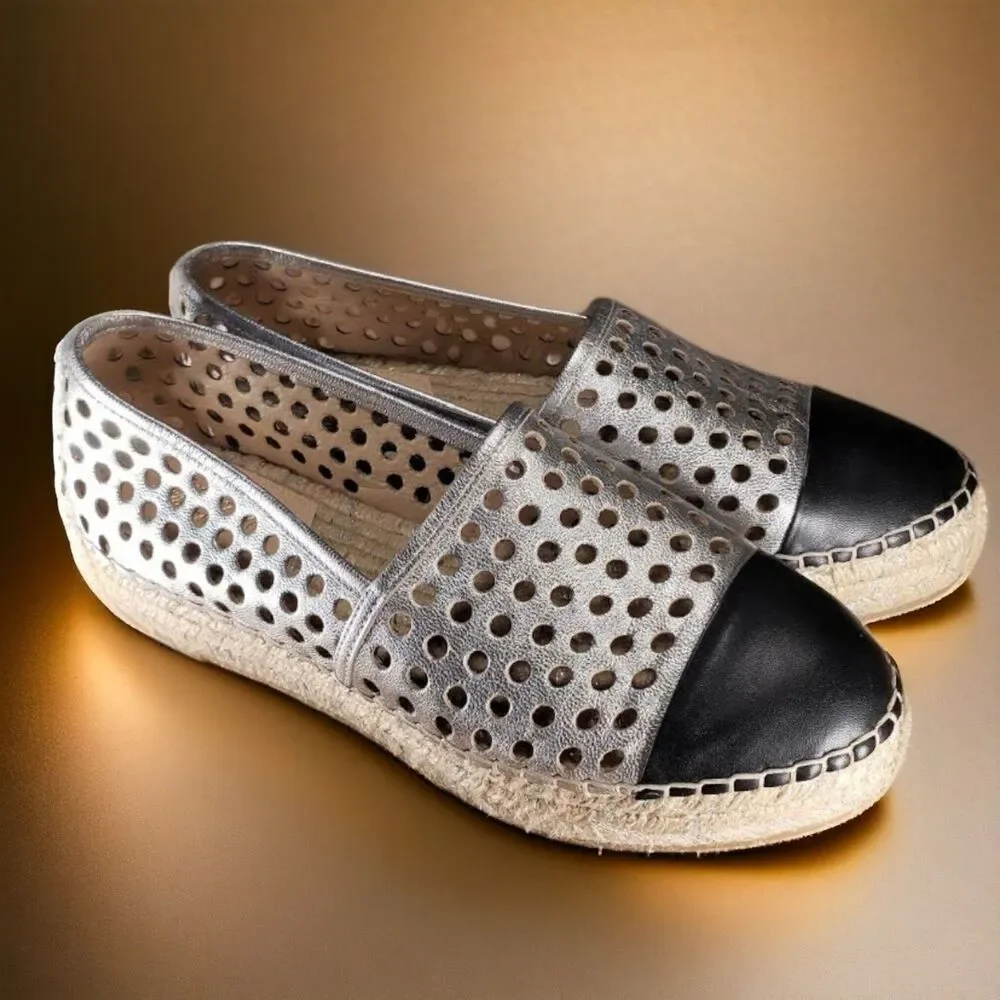 Loeffler Randall Old Money Resortwear Silver Mariko Platform ~$375